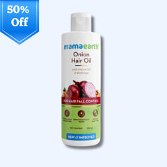 Mamaearth Onion Hair Oil with Onion Oil & Redensyl for Hair Fall Control | Boosts Hair Growth | Adds Strength & Shine | 200 ml