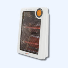 Portable Quartz Heater with Safety Grill, Dual Power Modes (400W/800W), Silent Operation