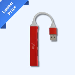 Flixx USB-A Hub | 4-Port USB 3.0 High-Speed Data Hub | Expand Connectivity for Laptops & PCs