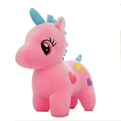 Unicorn Teddy Bear Plush Soft Toy Cute Kids Birthday Animal Baby Boys/Girls (25 cm, Pink)