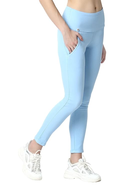 Skinny Fit Stretchable High Waist Ankle Length Jeggings for Women