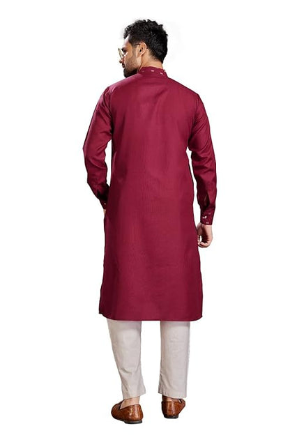 Men's Cotton Printed Kurta with Pyjama Set