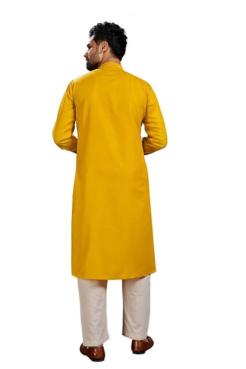 Men's Cotton Printed Kurta with Pyjama Set