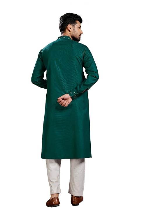 Men's Cotton Printed Kurta with Pyjama Set