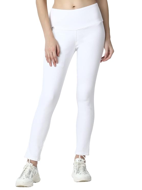 Skinny Fit Stretchable High Waist Ankle Length Jeggings for Women