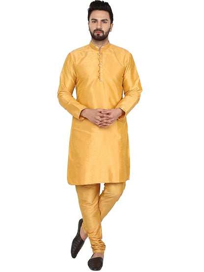 Mens Traditional Regular Ethnic Motifs Embroidered Thread Work Kurta Pajama