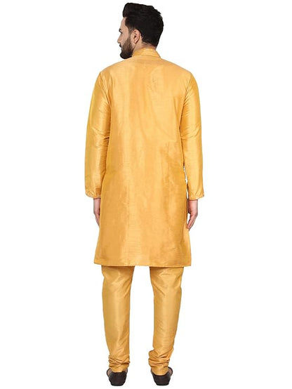 Mens Traditional Regular Ethnic Motifs Embroidered Thread Work Kurta Pajama