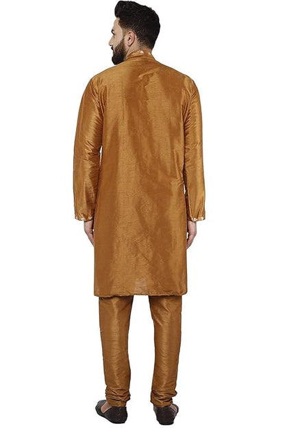 Mens Traditional Regular Ethnic Motifs Embroidered Thread Work Kurta Pajama