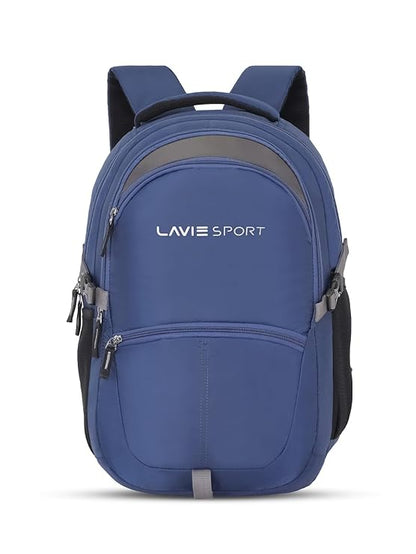 Lavie Sport Laptop backpack 29 litres Casual Bag with Padded Laptop Sleeve for Men & Women | Rain Cover Backpack for Boys & Girls