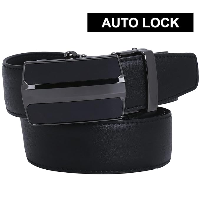 Labnoft Men's Auto Lock PU Leather Belt