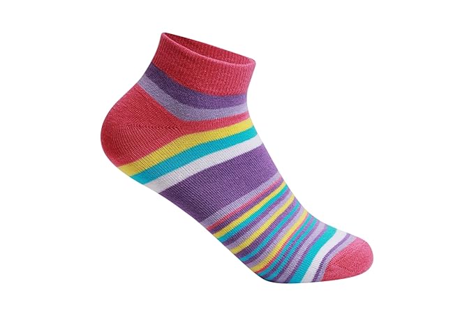 Stylish Striped Design with Extra Softness, Anti Odour & Anti Bacterial - Free Size, Multicolor