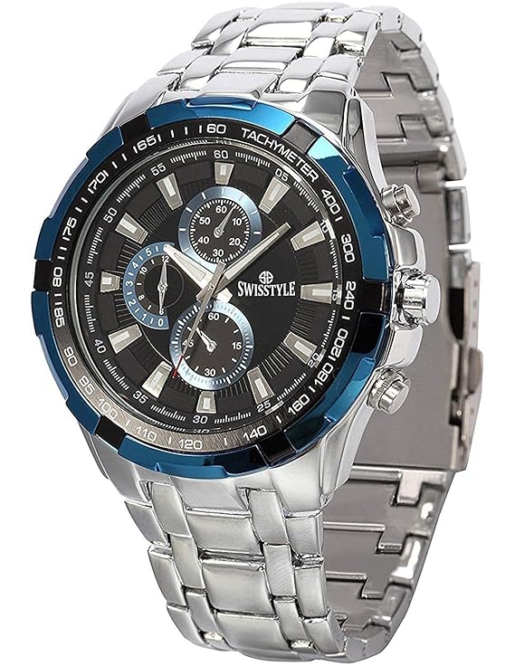 SWISSTYLE Two Tone Chrono Look Analog Stainless Steel Watch-SS-GR6612 For Men