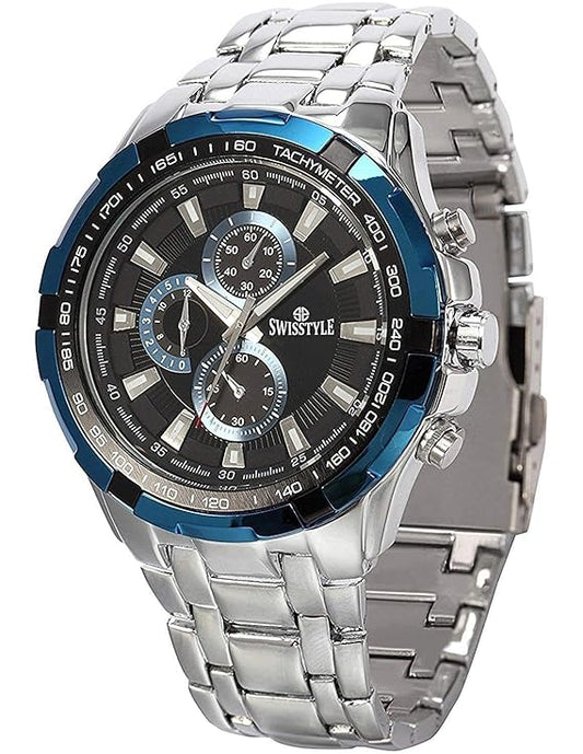 SWISSTYLE Two Tone Chrono Look Analog Stainless Steel Watch-SS-GR6612 For Men