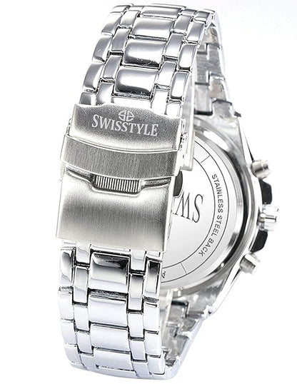 SWISSTYLE Two Tone Chrono Look Analog Stainless Steel Watch-SS-GR6612 For Men