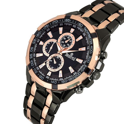 SWISSTYLE Two Tone Chrono Look Analog Stainless Steel Watch-SS-GR6612 For Men