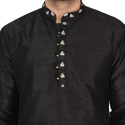 Mens Traditional Regular Ethnic Motifs Embroidered Thread Work Kurta Pajama