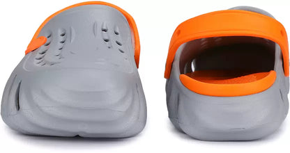 Sling Back Clogs For Boys  (Grey , 5.5 -6 Years)