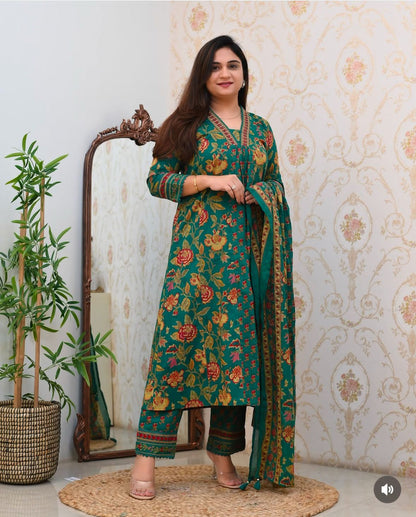 Featuring beautiful embroidery with suqes Heavy Suit