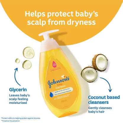 JOHNSON'S BABY No More Tears Shampoo (500ml+200ml) Home & Travel Combo Pack  (700 ml)