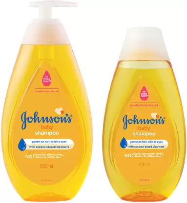 JOHNSON'S BABY No More Tears Shampoo (500ml+200ml) Home & Travel Combo Pack  (700 ml)